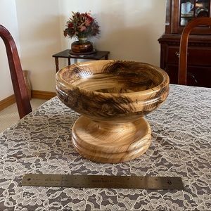 Hand turned wooden bowl